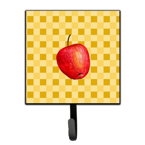 Carolines Treasures Whole Apple on Basketweave Leash or Key Holder BB7217SH4 - main